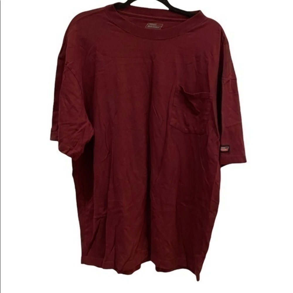 NWOT Dickies burgundy maroon color pocket short sleeve Tshirt XL Men